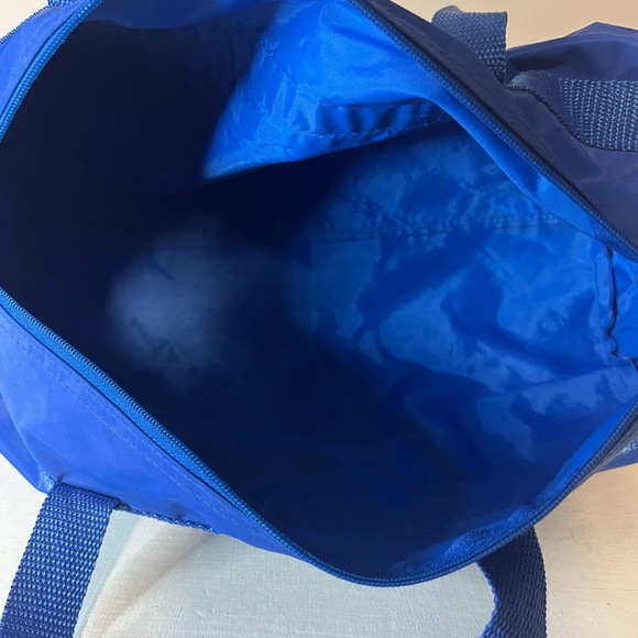 Vintage 90s Duck Tales Scrooge McDuck Disney 90's Small Blue Duffle Travel Bag - Picture 10 of 11